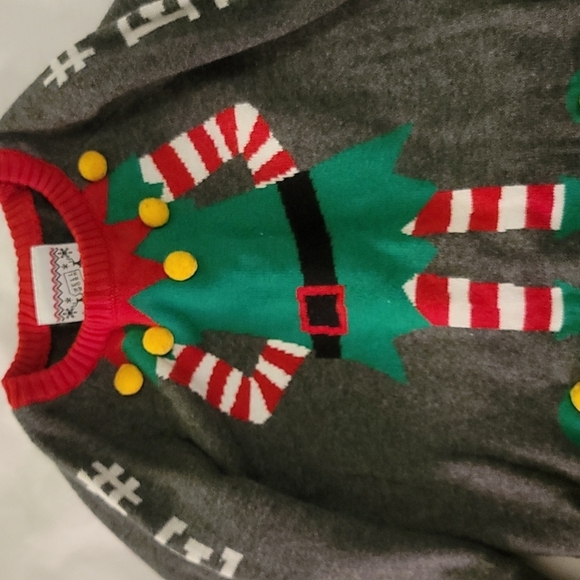 Well Worn Holiday Sweater "Elfie" ELF Sweater - Picture 2 of 7